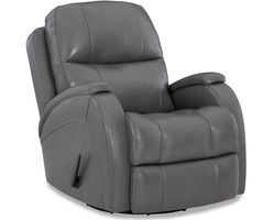 Phantom Leather Swivel Glider Recliner Gray (In stock)