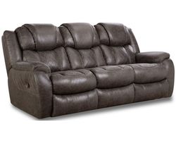 Rayna 88&quot; Double Reclining Sofa Grey (In stock)