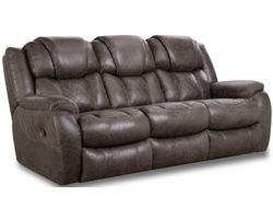 Rayna 88" Double Reclining Sofa Grey (In stock)