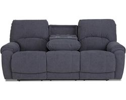 Havana 88&quot; Triple Power Reclining Sofa with Center Drop Down Table Navy (In stock)