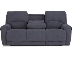 Havana 88" Triple Power Reclining Sofa with Center Drop Down Table Navy (In stock)