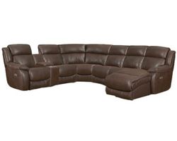 Sawyer Seven Piece Power Reclining Chaise Sectional (In stock) 116&quot; x 158&quot;