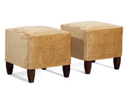 Brooklyn 20" Square Slipcover Ottoman (+69 fabrics)