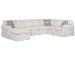 Bedford Five-Piece Slipcover Chaise Sectional (+69 fabrics)