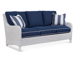 Gibraltar 75" Rattan Sofa Blue (+28 finishes - 69 fabrics)