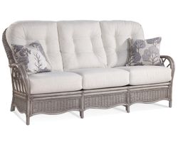 Everglade 76" Rattan Sofa White (+28 finishes - 69 fabrics)