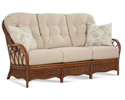 Everglade 76" Rattan Sofa Tan (+28 finishes - 69 fabrics)