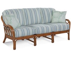 Edgewater 79" Rattan Sofa Multi (+29 finishes +69 fabrics)