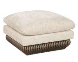 Tulum 34" Square Rattan Ottoman (+28 finishes +69 fabrics)