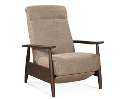 Koenig Mid Century Modern Recliner Brown (+28 finishes +69 fabrics)