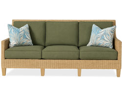 Long Beach 76" Rattan Sofa Green (+28 finishes +69 fabrics)