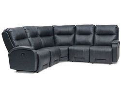 Maverly Leather Reclining Sectional (+46 leathers)