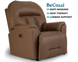 Suitably BeCozzi Triple Power Leather Recliner w/Heat & Massage (+46 leathers)