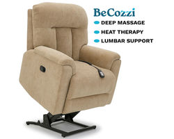 Suitably BeCozzi Triple Power Lift Recliner w/Heat & Massage (+100 fabrics) 350 Pounds
