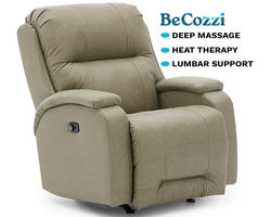 Maverly BeCozzi Triple Power Leather Recliner w/Heat & Massage (+46 leathers)