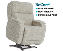 Maverly BeCozzi Triple Power Lift Recliner w/Heat & Massage (+100 fabrics) 350 Pounds