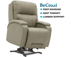 Maverly BeCozzi Triple Power Leather Lift Recliner w/Heat & Massage (+46 leathers) 350 Pounds