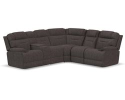 Zofa Zecliner Power Sleep Modular Sectional with Power Headrest, Lumbar, Heat, &amp; Massage