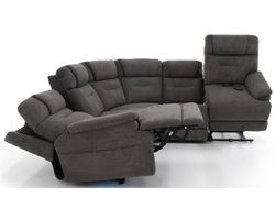 Zofa Zecliner LIFT Power Sleep Modular Sectional with Power Headrest, Lumbar, Heat, & Massage