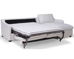 Madison 77669 Modern English Chaise Sleeper Sectional (+100 leathers)
