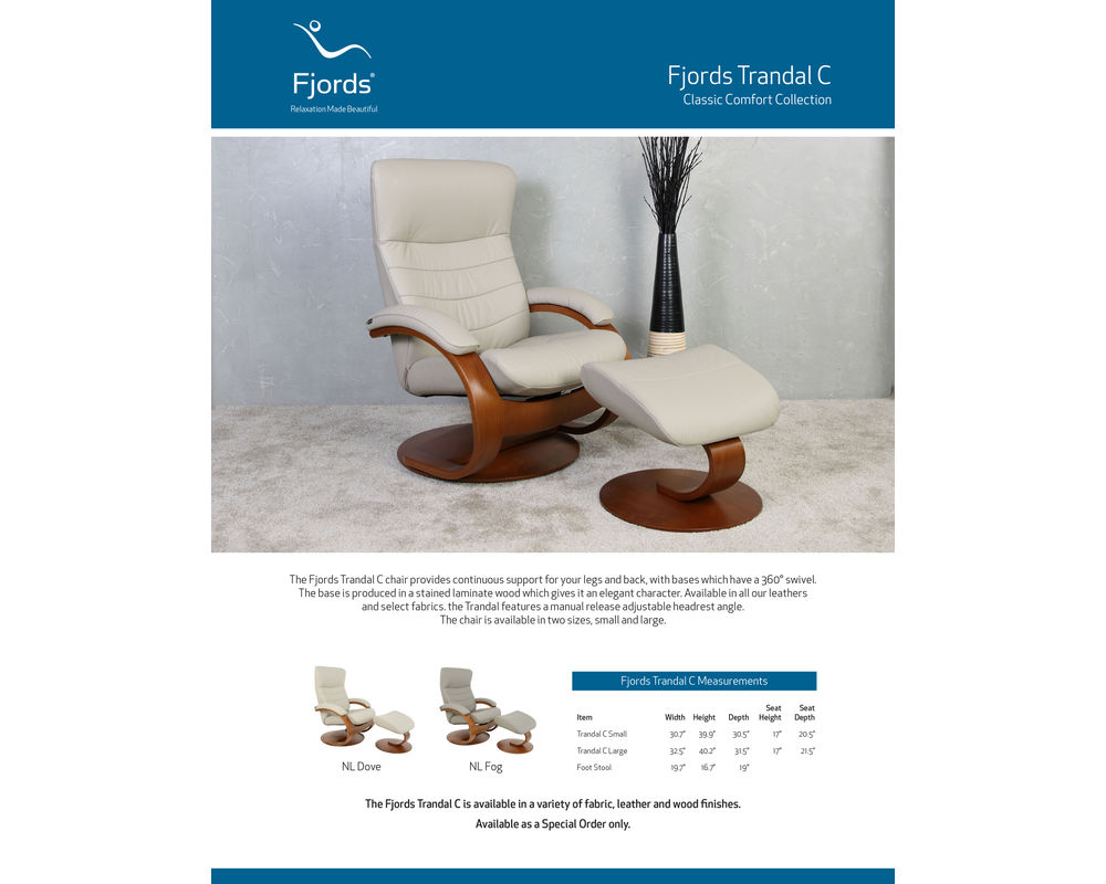 Trandal Trandal C Pressback Swivel Recliner (+40 top-grain leathers) | Sofas ...