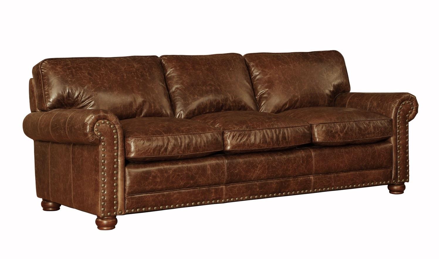 Hardwick 1001n Leather Sofa In Cocoa, Brompton Leather Sectional