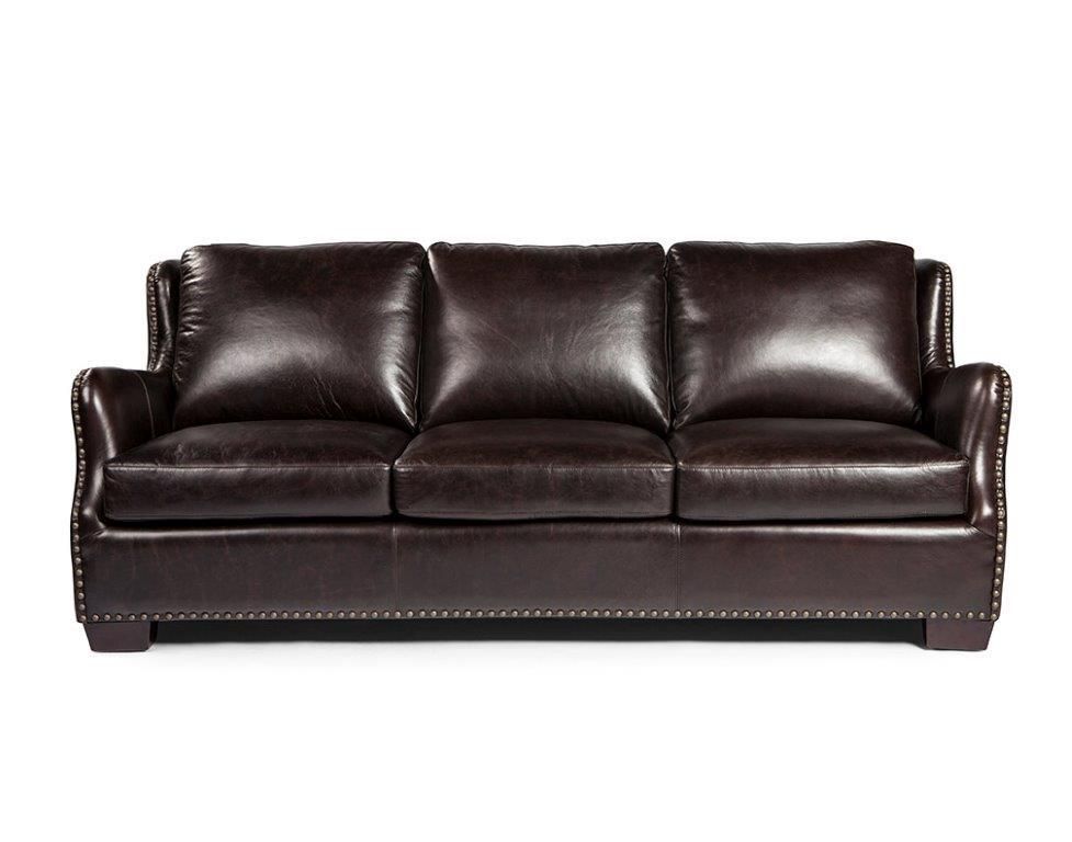 Vicar 1628 Leather Sofa In Brompton Chocolate Sofas And Sectionals Vicar 1628 Leather Sofa In Brompton, Brompton Cocoa Leather Sofa Bed