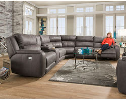 Dazzle Reclining Sectional  (140 Fabrics and Leathers)