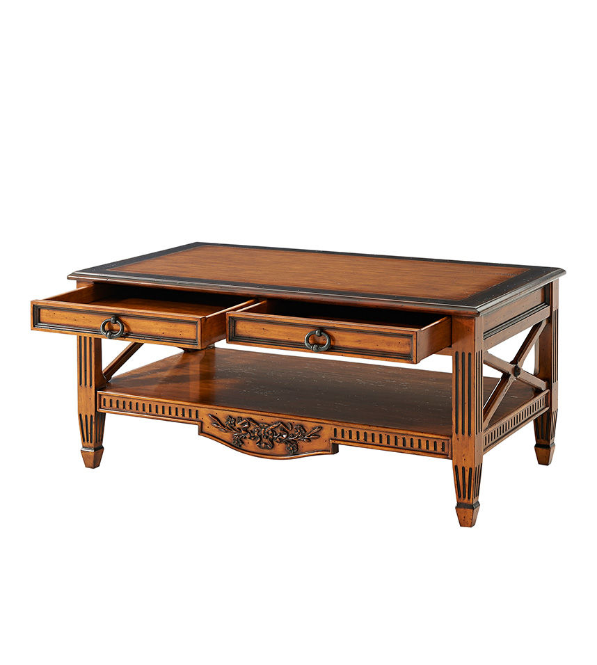 The Carved Apron Cocktail Table | Sofas and Sectionals
