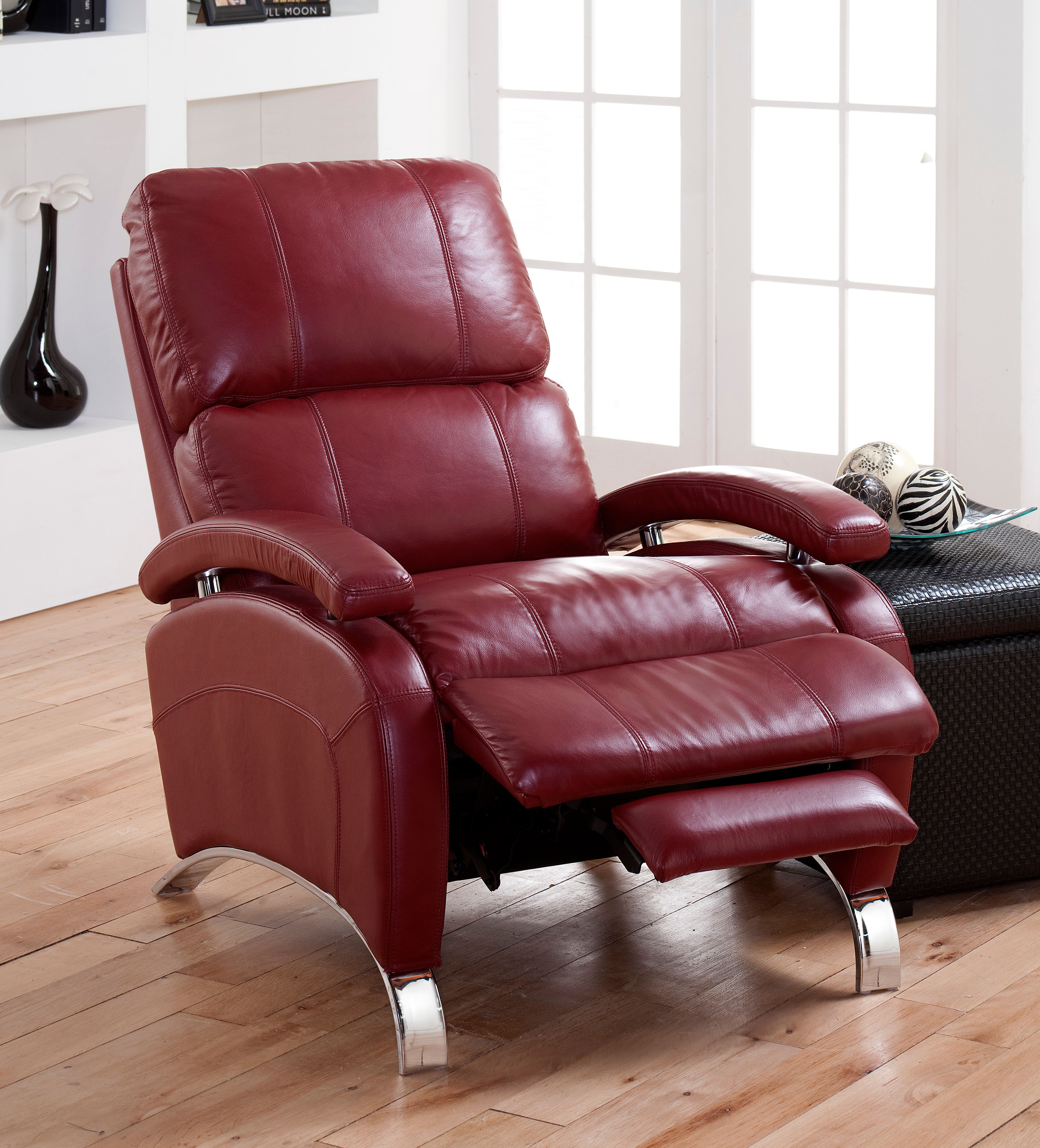 red barcalounger recliner