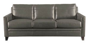 Fletcher All Leather Sofa in Charcoal