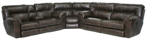 Nolan Reclining Sectional (Extra Wide Seats) Faux Leather