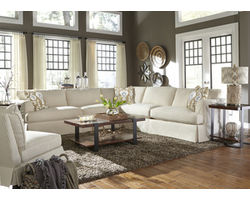 Bentley Slipcover Sectional with Down Cushions (Made to order fabrics)