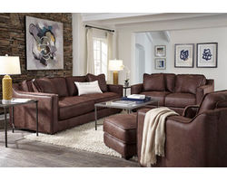 Pax 888 Faux Leather Fabric Sofa (94.5&quot;) Includes Pillows
