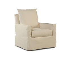 Elena Slipcover Swivel Chair (Made to order)