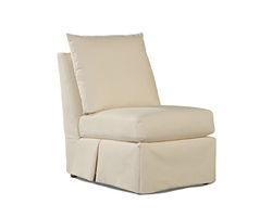 Elena Slipcover Armless Chair (Made to order)