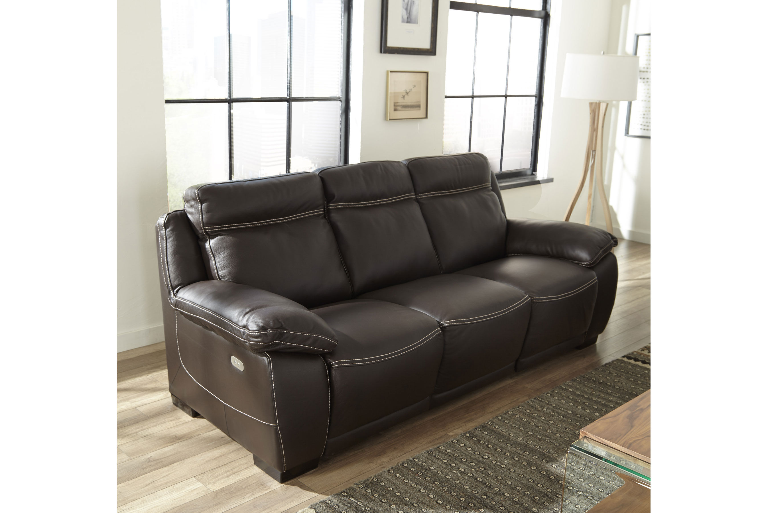 Ottimista B875 Top Grain Leather Reclining Sofa (Made to order