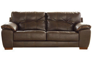Hudson 97&quot; Faux Leather Sofa (Includes Pillows) - 2 Colors