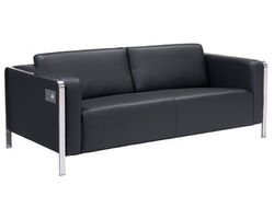 Thor Sofa Collection Black Features Triple USP Ports