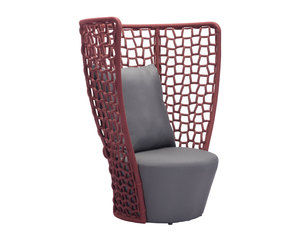 Faye Bay Beach Chair Cranberry &amp; Gray