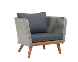 Grace Bay Arm Chair Natural &amp; Gray