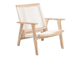 West Port Arm Chair White Wash &amp; White