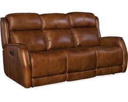 Emerson Leather Power Headrest Power Reclining Sofa (81")