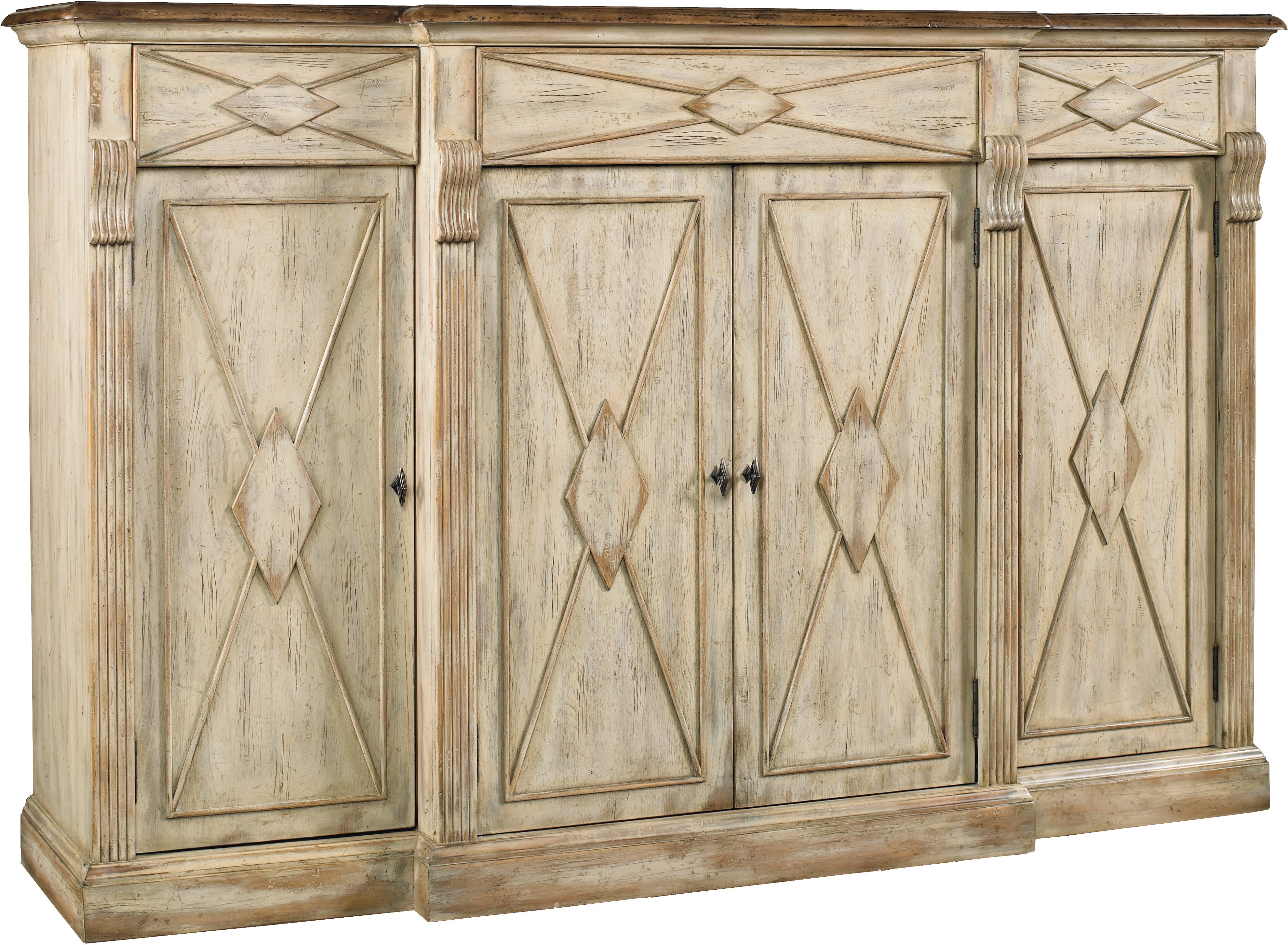 Sanctuary 4-Door 3-Drawer Credenza - Dune & Drift | Sofas and