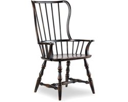 Sanctuary Spindle Arm Chair - 2 Pack - Ebony
