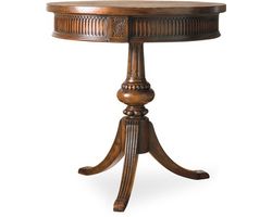 Hooker Furniture Living Room Round Pedestal Accent Table