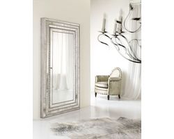 Melange Glamour Floor Mirror w/Jewelry Armoire Storage