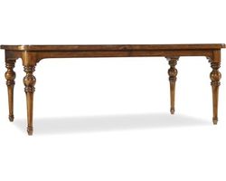 Tynecastle Rectangle Leg Dining Table with Two 18'' Leaves
