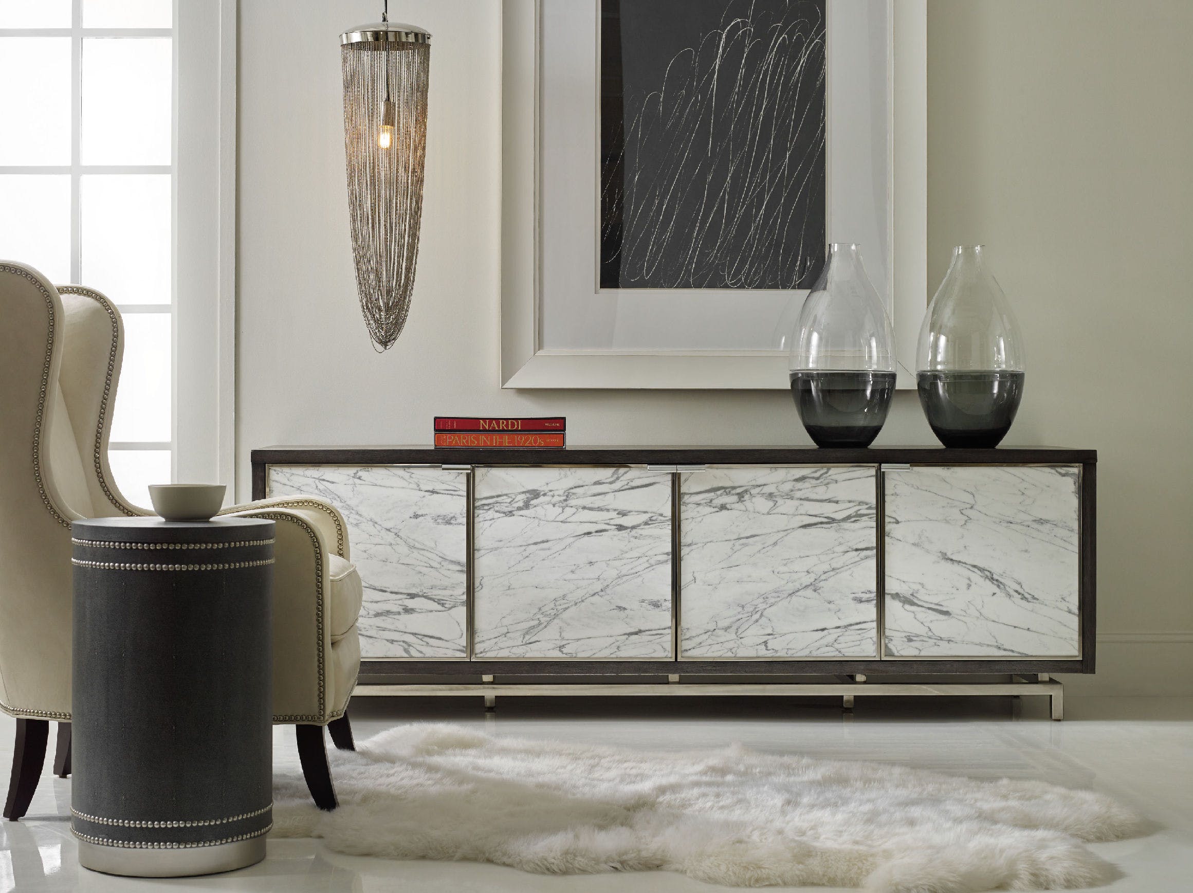 Melange Sora Four-Door Credenza | Sofas and Sectionals
