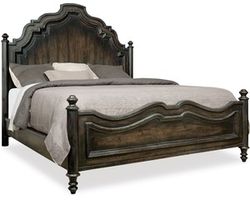 Auberose Queen Panel Bed in Black